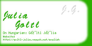 julia goltl business card